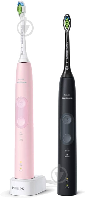Набір електричних зубних щіток Philips Protective Clean 4500 HX6830/35 + насадки HX6064/87 - фото 2