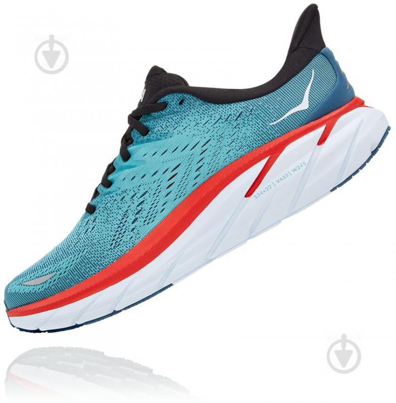 Кроссовки мужские демисезонные Hoka Clifton 8 1119393|22 р.43 1/3 бирюзовые - фото 4