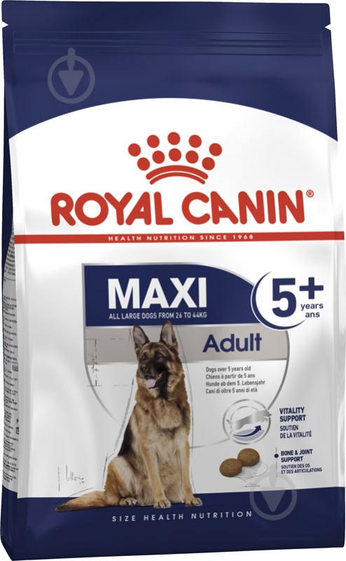 Корм для крупних порід Royal Canin для собак MAXI ADULT 5+ (Максі Едалт 5+), 4 кг (домашня птиця) 4 кг - фото 1