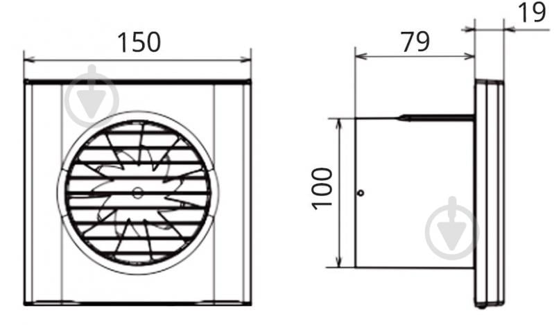 Вентилятор Домовент Тиша В Л 100 - фото 2