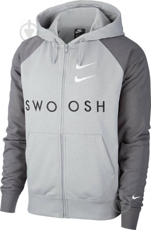 Джемпер Nike M NSW SWOOSH HOODIE FZ FT CT7362-073 р. XL сірий - фото 1