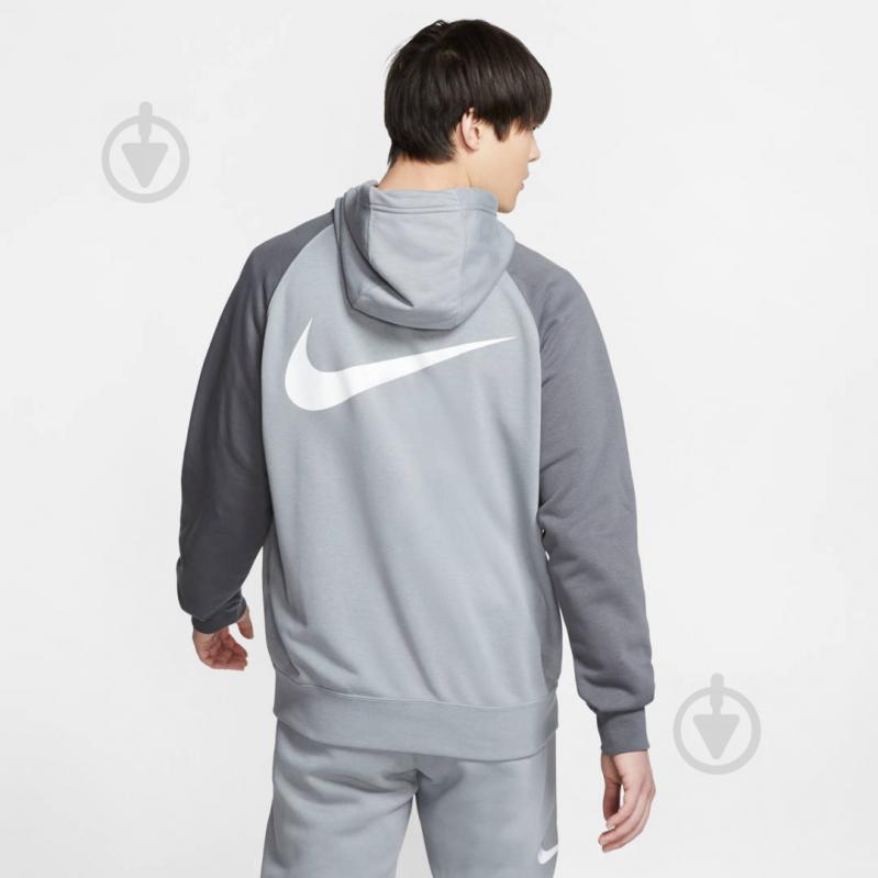 Джемпер Nike M NSW SWOOSH HOODIE FZ FT CT7362-073 р. XL серый - фото 5