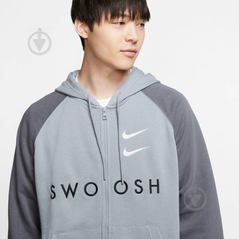 Джемпер Nike M NSW SWOOSH HOODIE FZ FT CT7362-073 р. XL сірий - фото 6