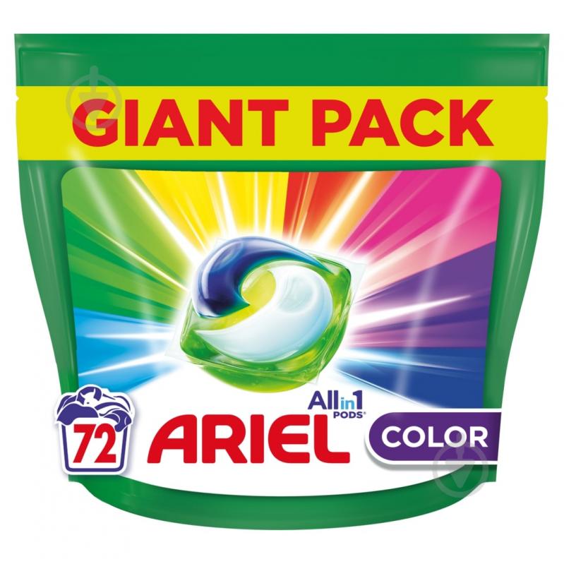 Капсулы для машинной стирки Ariel PODS All-in-1 Color 72 шт. - фото 1