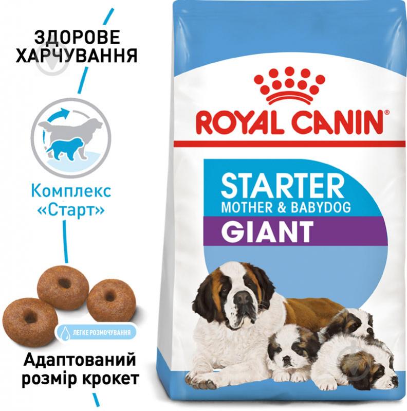 Корм сухий для цуценят для гігантських порід Royal Canin GIANT STARTER 1 кг (домашня птиця) 1 кг - фото 2