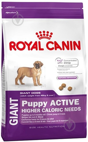 Корм сухий для цуценят для гігантських порід Royal Canin Giant Puppy Active 15 кг (домашня птиця) 15 кг - фото 1 Корм сухий для цуценят для гігантських порід Royal Canin Giant Puppy Active 15 кг (домашня птиця) 15 кг - фото 1