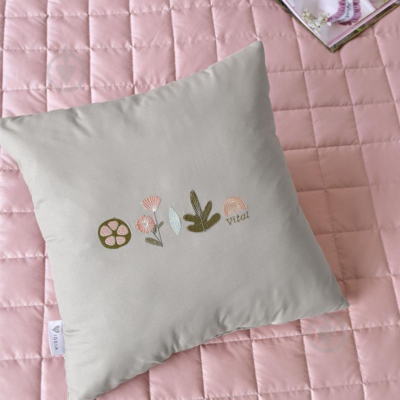 Подушка Vital 45x45 см сірий IDEIA - фото 3