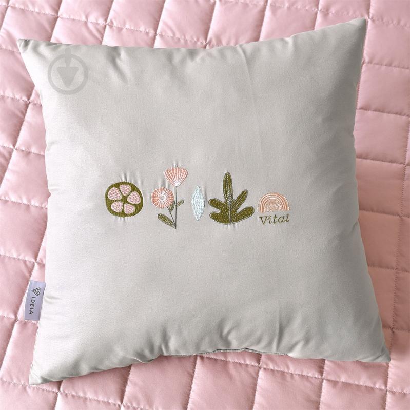 Подушка Vital 45x45 см сірий IDEIA - фото 4