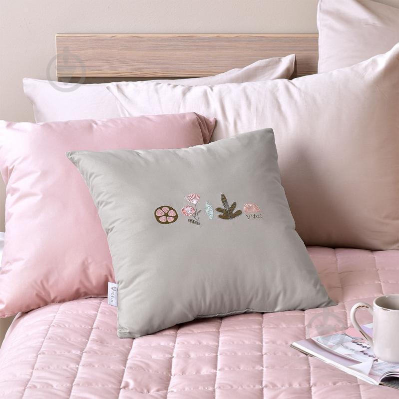 Подушка Vital 45x45 см сірий IDEIA - фото 7