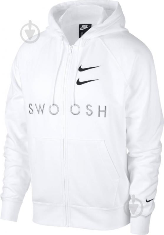 Джемпер Nike M NSW SWOOSH HOODIE FZ FT CT7362-100 р. S белый - фото 1