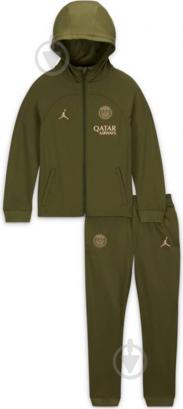 Спортивный костюм Nike PSG LKNK DF STRKHDTRKSUIT K4TH FD7124-327 р.M зеленый - фото 1