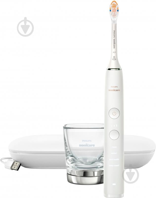 Електрична зубна щітка Philips Series 9000 Sonicare HX9911/19 + насадки HX9042/87 - фото 3