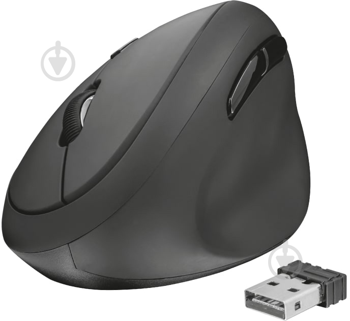 Мишка Trust Orbo Wireless Ergonomic Mouse black (23002) - фото 2