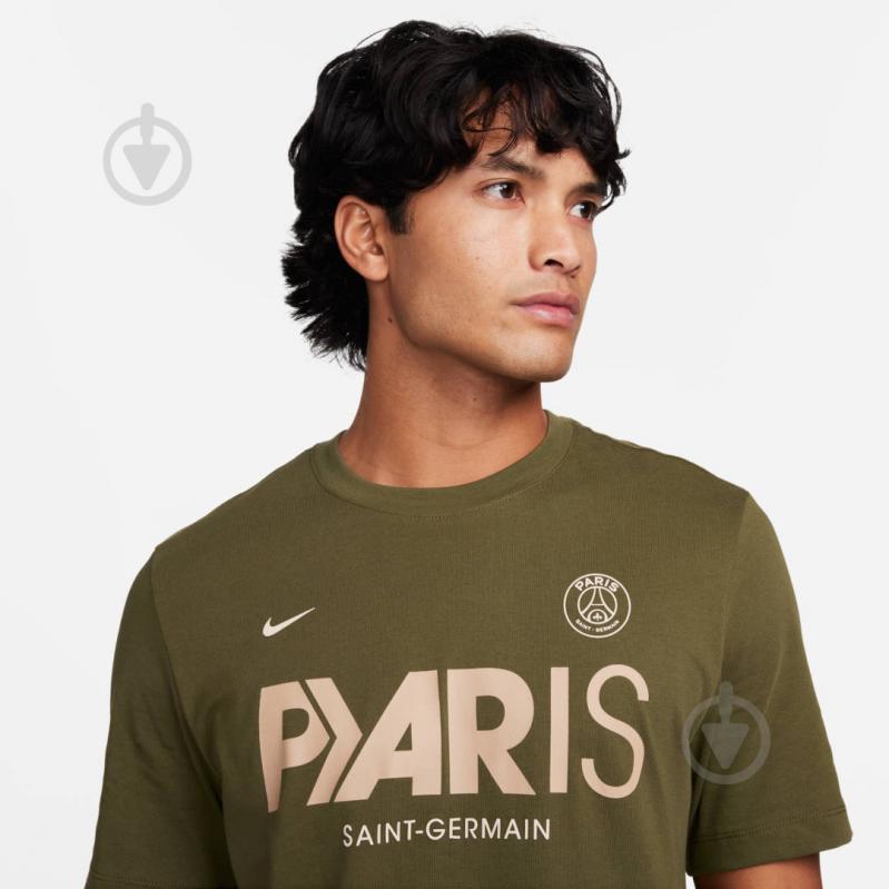 Футболка Nike PSG M NK SS MERC TEE FQ7130-326 р.XL зеленый - фото 3