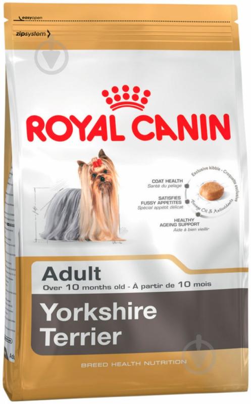 Корм сухий для дорослих собак для малих порід Royal Canin Yorkshire Terrier Adult 7,5 кг (домашня птиця) 7,5 кг - фото 1