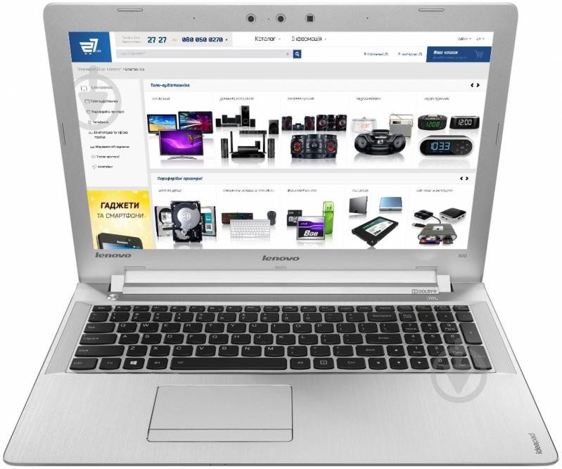 ᐉ Ноутбук Lenovo IdeaPad 500 15,6" (80NT00BVUA) white • Купить в Киеве ...