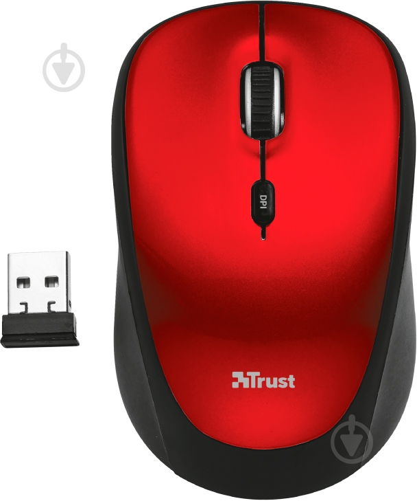 Мишка Trust Rona Wireless Mouse red (22928) - фото 1