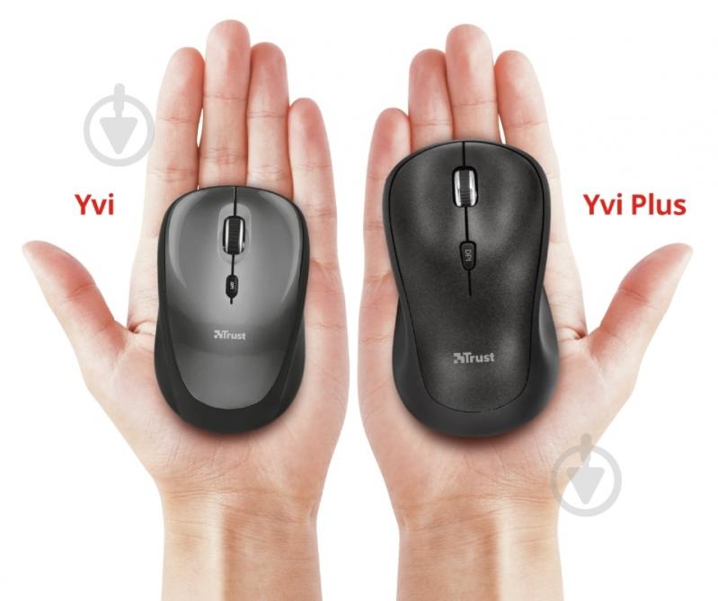 Мышка Trust Yvi plus wireless mouse black (22947) - фото 6