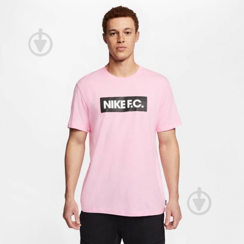Футболка Nike M NK FC TEE ESSENTIALS CT8429-654 р.2XL розовый - фото 4