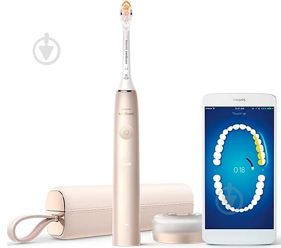 Набор Philips Sonicare Diamond Clean Prestige 9900 электрическая зубная щетка HX9992/11 + насадки HX9052/87 - фото 2