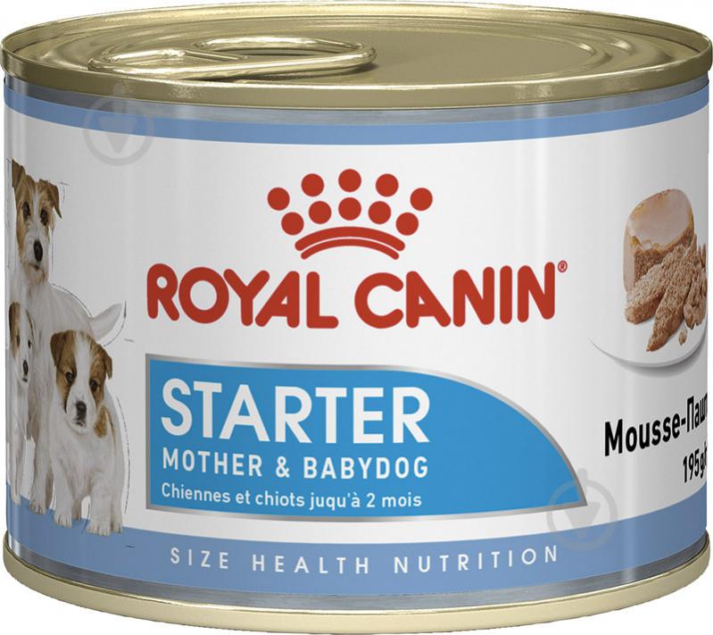 Корм для усіх порід Royal Canin для собак STARTER MOUSSE (Стартер Мазер & Бебідог мус), банка, 195 г 195 г - фото 1