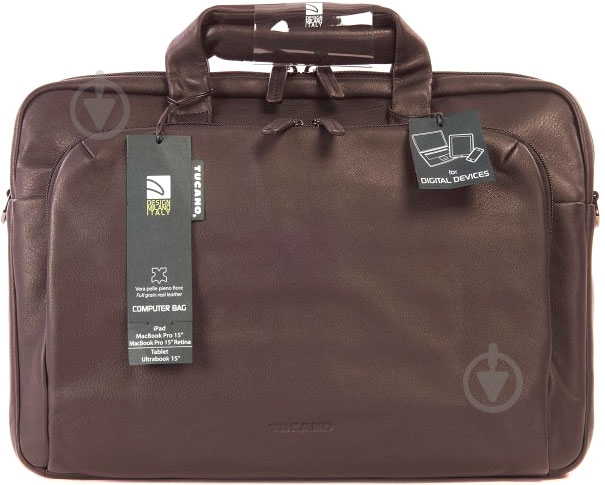 Сумка Tucano One Premium Slim case 15" brown (BFOMP15-M) - фото 9 Сумка Tucano One Premium Slim case 15" brown (BFOMP15-M) - фото 9