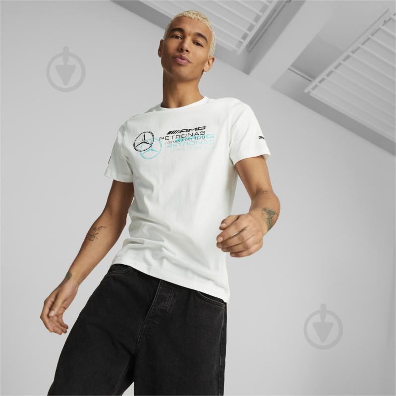 Футболка Puma MAPF1 LOGO TEE 53848203 р.M белый - фото 3