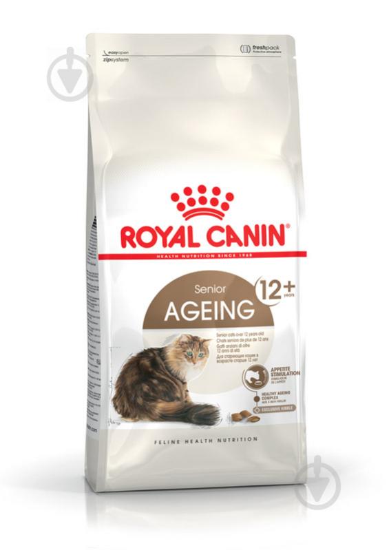 Корм сухой для стареющих кошек от 12 лет Royal Canin Ageing 12+ мясо птицы 400 г - фото 1