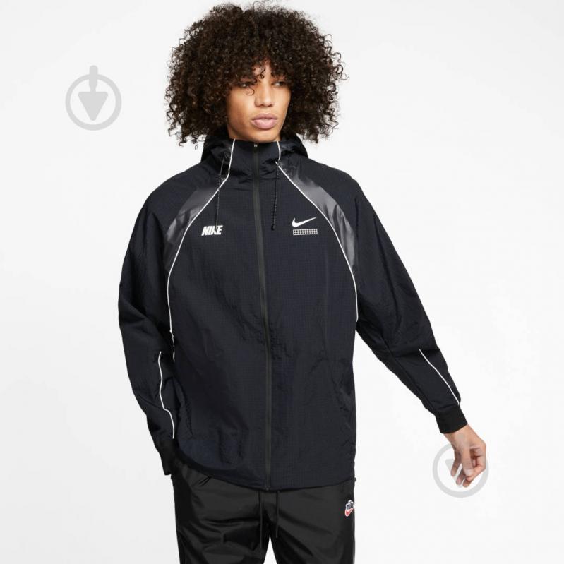 Ветровка мужская демисезонная Nike M NSW DNA WVN JACKET CT9958-010 р.L черная - фото 4