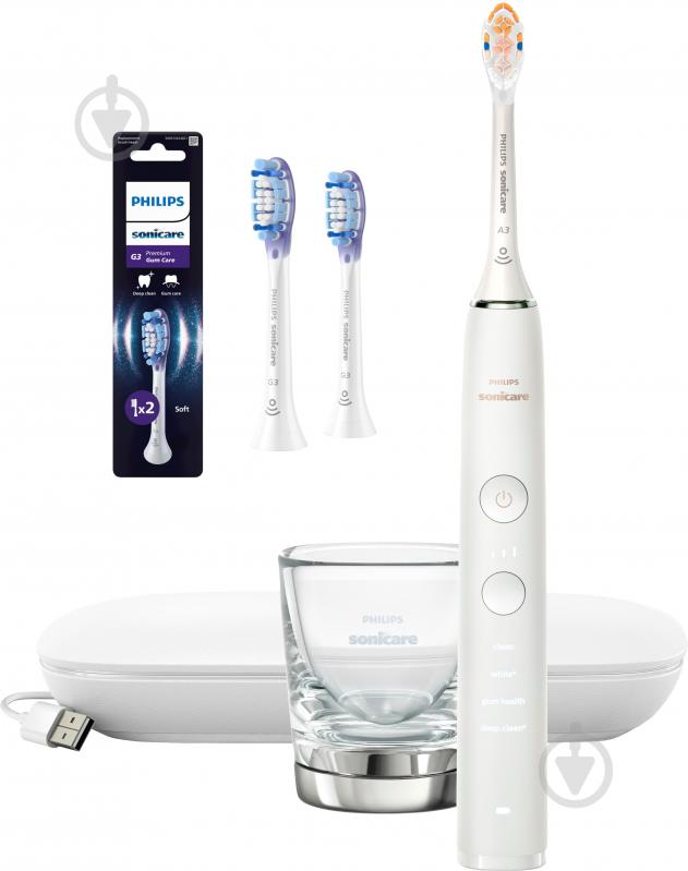 Набір Philips Series 9000 електрична зубна щітка HX9911/19 + насадки HX9052/87 - фото 1