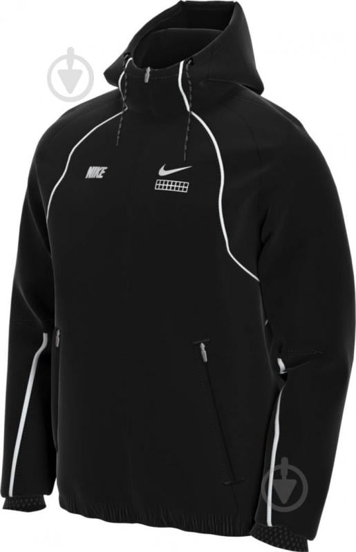 Ветровка мужская демисезонная Nike M NSW DNA WVN JACKET CT9958-010 р.M черная - фото 3 Ветровка мужская демисезонная Nike M NSW DNA WVN JACKET CT9958-010 р.M черная - фото 3