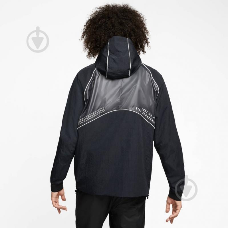 Ветровка мужская демисезонная Nike M NSW DNA WVN JACKET CT9958-010 р.M черная - фото 5 Ветровка мужская демисезонная Nike M NSW DNA WVN JACKET CT9958-010 р.M черная - фото 5
