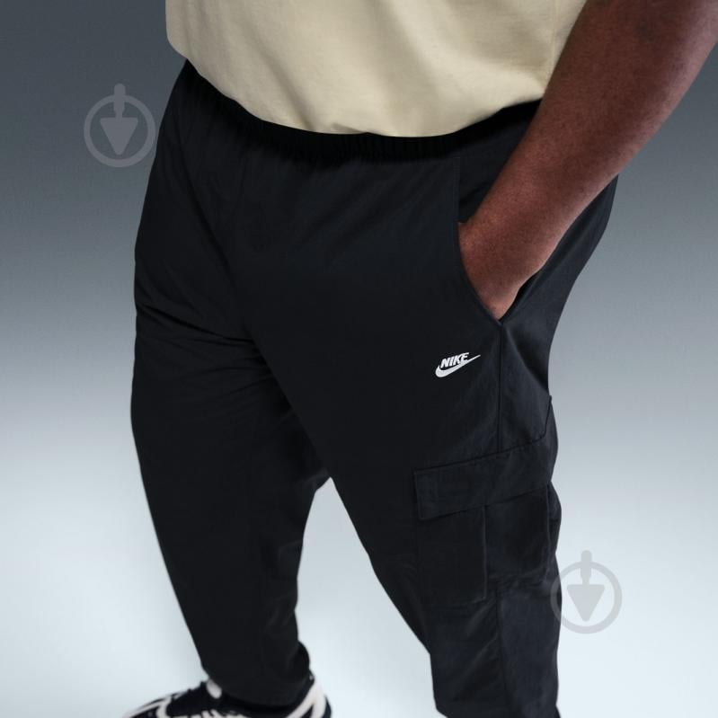 Брюки Nike M NK CLUB WVN CARGO PANT HJ1990-010 р. L черный - фото 15