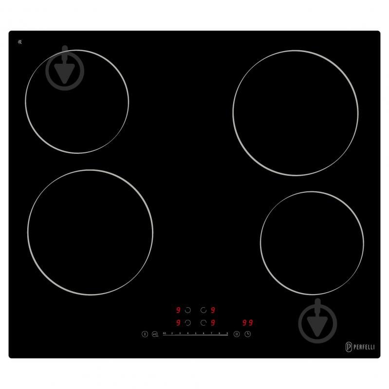 Варочная поверхность электрическая Perfelli FABIO 601 NERO - фото 1
