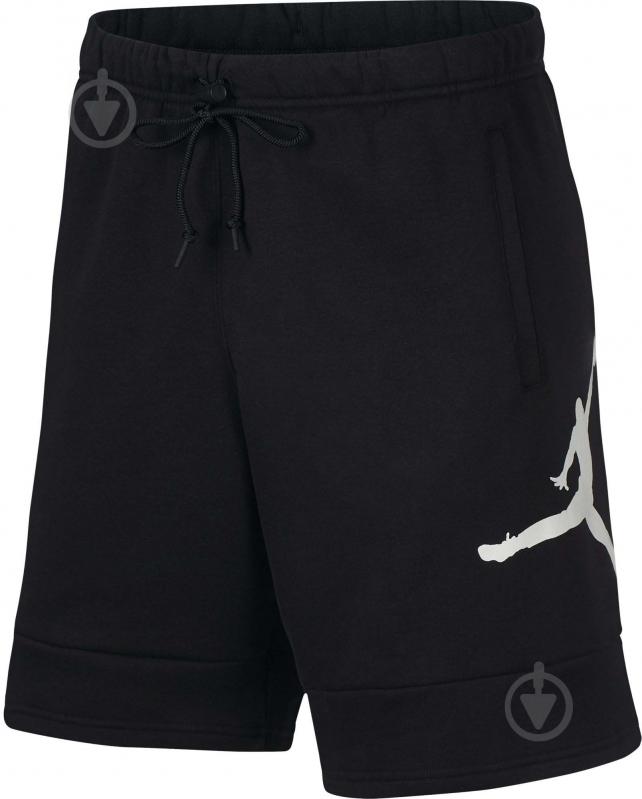 Шорты Jordan J JUMPMAN AIR FLC SHORT CK6707-010 р. M черный - фото 1