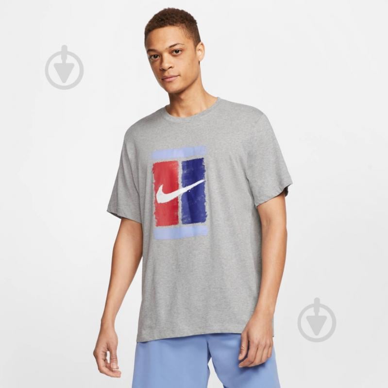 Футболка Nike M NKCT TEE COURT CU0329-063 р.XL сірий - фото 3