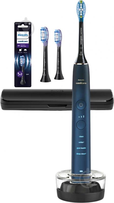 Набор Philips DiamondClean 9000 электрическая зубная щетка HX9911/88 + насадки HX9052/88 - фото 1