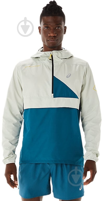 Ветровка Asics FUJITRAIL ANORAK 2011C382-407 р.2XL синяя - фото 1