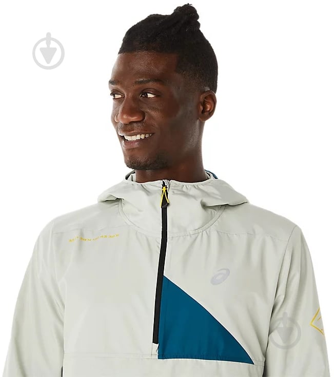 Ветровка Asics FUJITRAIL ANORAK 2011C382-407 р.2XL синяя - фото 3