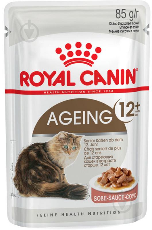 Корм вологий для старіючих котів віком від 12 років Royal Canin Ageing +12 у соусі м'ясо птиці 85 г - фото 1