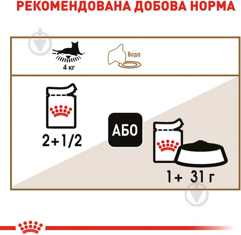 Корм вологий для старіючих котів віком від 12 років Royal Canin Ageing +12 у соусі м'ясо птиці 85 г - фото 7