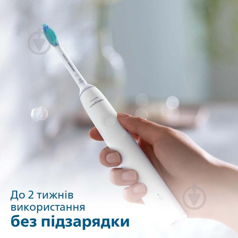Електрична зубна щітка Philips Sonicare 3100 series HX3671/13 + насадки HX9054/87 - фото 7