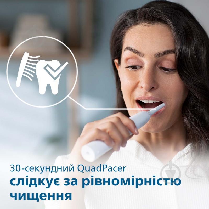 Електрична зубна щітка Philips Sonicare 3100 series HX3671/13 + насадки HX9054/87 - фото 10