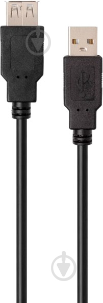 Дата-кабель Vinga USB 2.0 AM/AF 3 м black (VCPUSBAMAF3BK) - фото 2