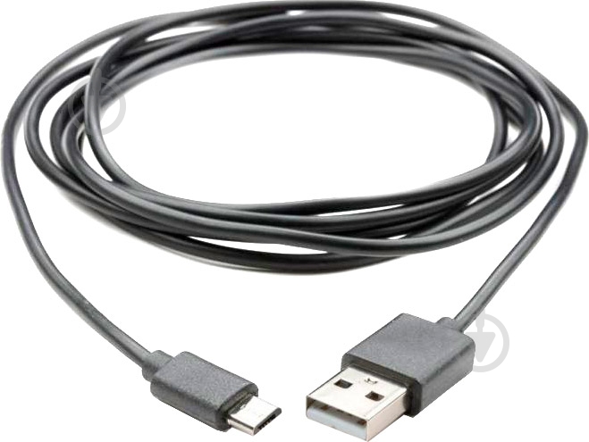 Дата-кабель Vinga USB 2.0 AM – Micro 5P 1,8 м black (VCPDCM1.8BK) - фото 1