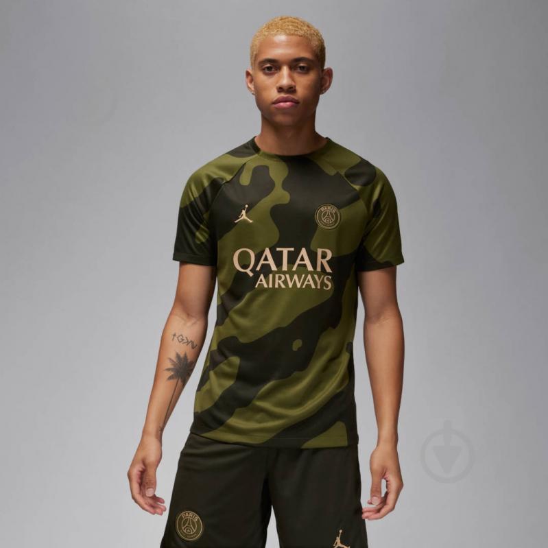 Футболка Nike PSG MNK DF ACDPRSSTOPINFKPM4TH FD7129-327 р.2XL зелений - фото 1