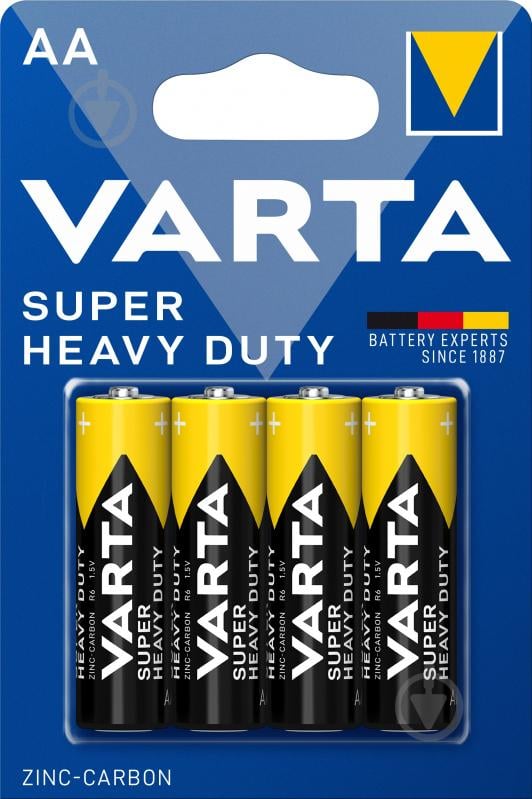 Батарейка Varta Superlife AA (R6, 316) 4 шт. (02006101414) - фото 1