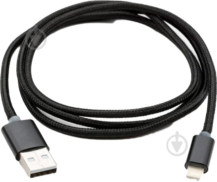 Дата-кабель Vinga USB 2.0 AM – Lightning 1 м black (VCPDCLLED1BK) - фото 2