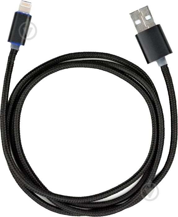 Дата-кабель Vinga USB 2.0 AM – Lightning 1 м black (VCPDCLLED1BK) - фото 3