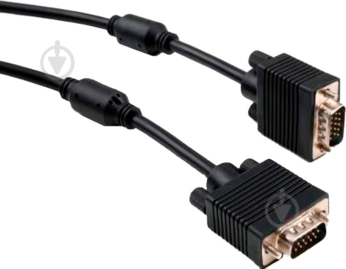 Кабель мультимедийный Vinga VGA 15 м black (VCPVGAF15BK) - фото 1 Кабель мультимедийный Vinga VGA 15 м black (VCPVGAF15BK) - фото 1